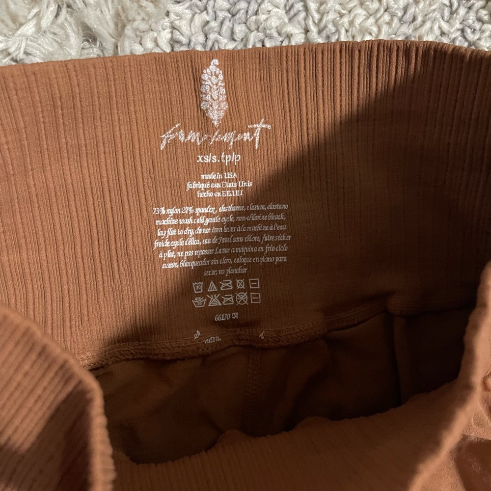Free People Movement Good Karma Flare Leggings color-dark tan - Picture 5 of 7